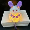 Interactive Play Light for Baby Mid Autumn Plush Rabbit Lantern, Handheld Cute Bunny Night Light, Animal Children Market Vending Prop, Festival