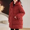 Winter Women Hooded Jackets Thicken Warm Padded Coats Casual Long Parkas Clothes Loose Outerwear