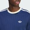adidas Мужская футболка с коротким рукавом и 3 полосками, приталенная