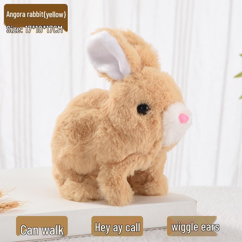 Interactive Walking & Barking Plush Puppy Robot Toy