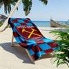 WHUFC logo Print Beach Towel, Large Soft Quick Dry Towel for Beach Camping Swimming