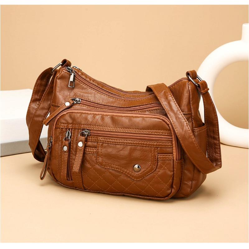 Women Bag New Fashion Large Capacity Shoulder Bag Euro-American Versatile Crossbody Bag Multi-Pocket Mom Bag