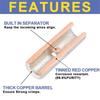 2026 New Non Insulated Butt Connectors Kit 420pcs Butt Connectors for Wiring Pure Copper AWG24-8 Wire Crimp Connector