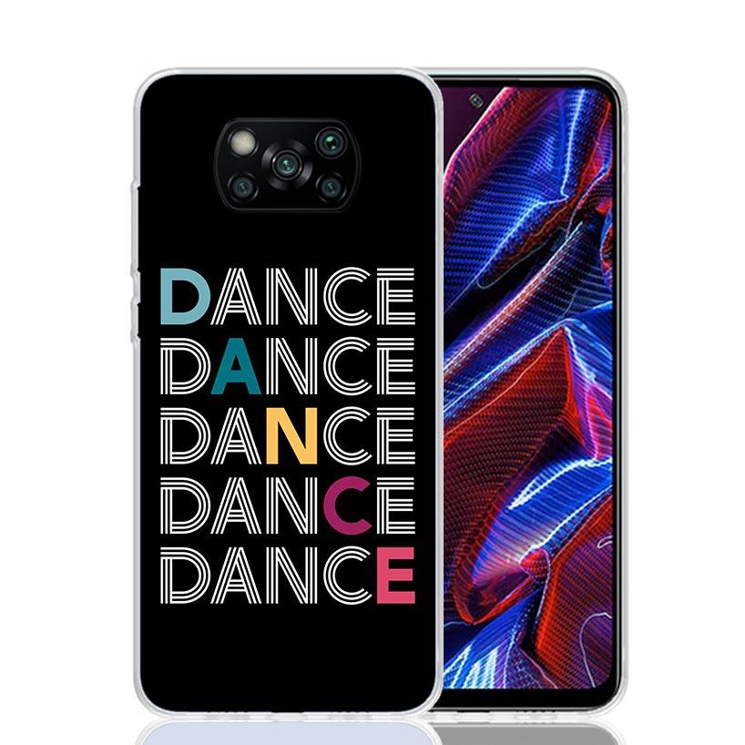 I Love Dance Phone Case For Xiaomi Poco X7 X6 X5 Pro F7 Ultra Redmi 15C 15 13 13C 12 12C 10 10A 10C 9 9A 9C 9T Cover Poco X7 X6