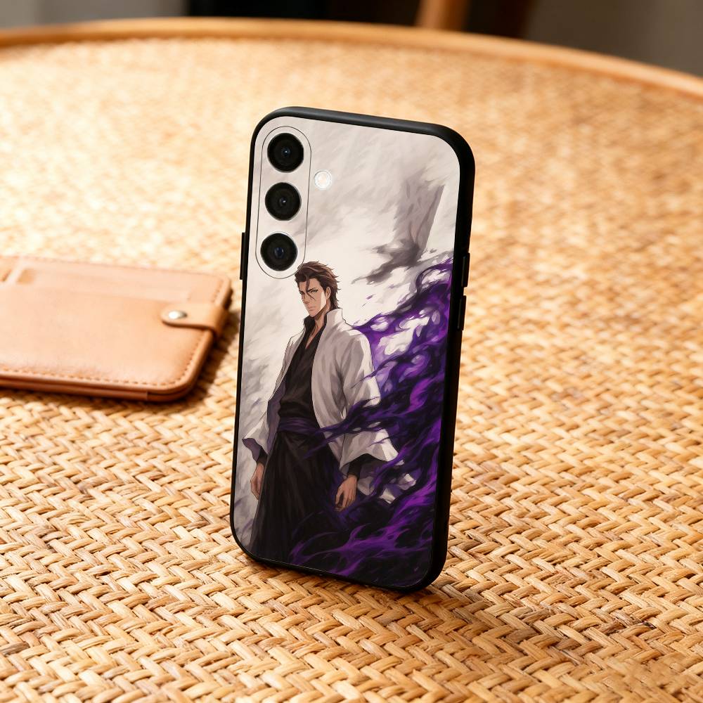 Чехол для телефона B-Bleach Anime A-Aizen для Samsung A73,72,71,53,52,51,22,91,80, Мягкий черный чехол