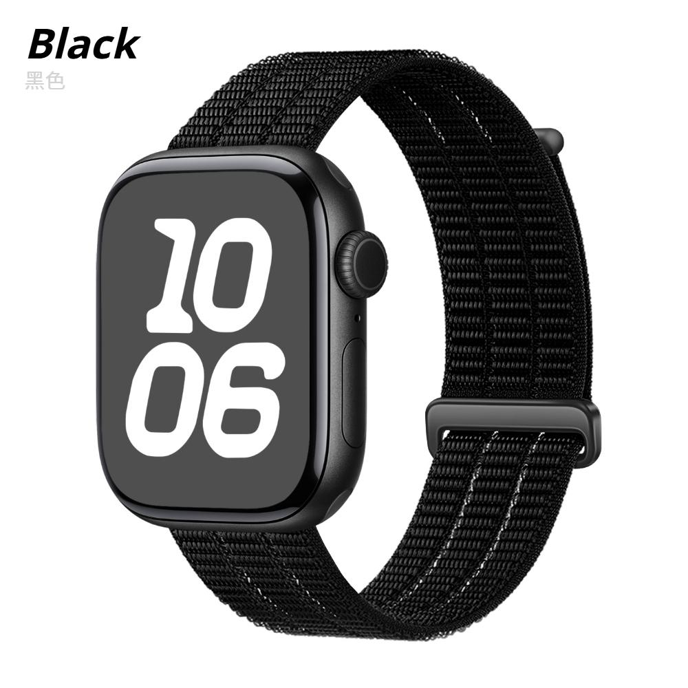 Unisex Exercise Breathable Nylon Wristband For Apple Watch Series 11 Band 46mm 40mm 41mm 38mm 42mm 44mm 45mm for iWatch S10/9/8/7/SE Ultra3 49MM Strap