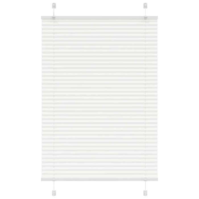 VidaXL Store plissé blanc 95x100 cm largeur du tissu 94,4 cm polyester, store plissé de fenêtre, store accordéon, store 4015482