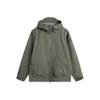 LiNing Outdoor Series Sports Casual Simple Hooded Zipper Solid Color Loose Breathable Jacket Unisex Jacket AEMV011-2
