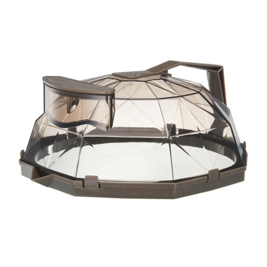 Food Cover with Water Steamer Integrated Handle Splatter Guard Plate Covers Kitchen Gadgets Accessories