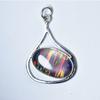 Extremely Rare 30.55 Ct Natural CERTIFIED Oval Opal 925 Sterling Silver Pendant
