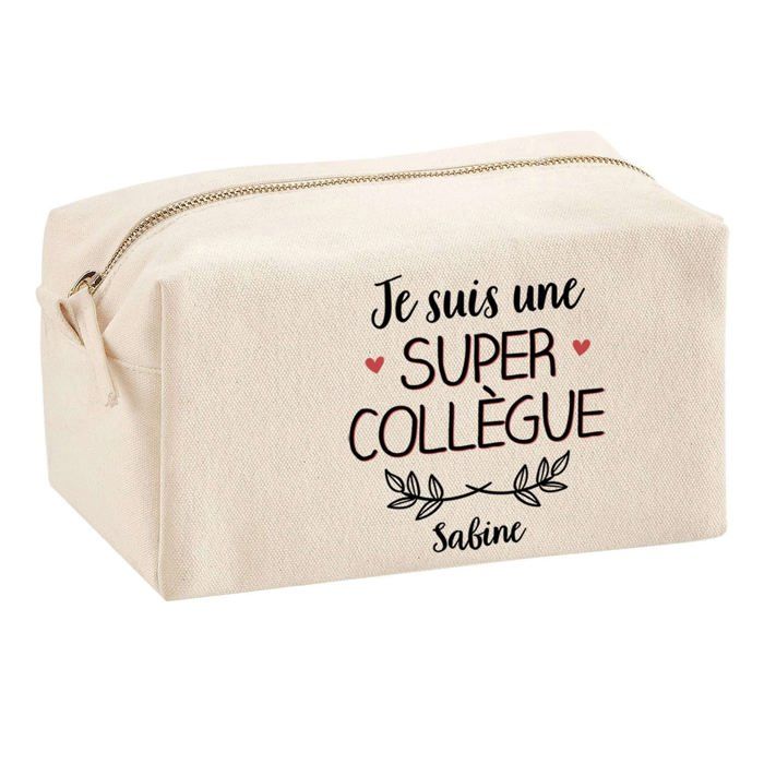 Trousse multifonction Sabine Super Collègue Cadeau Anniversaire Noël Idée Personnalisé Rentrée | Trousse Scolaire Fournitures Bureau