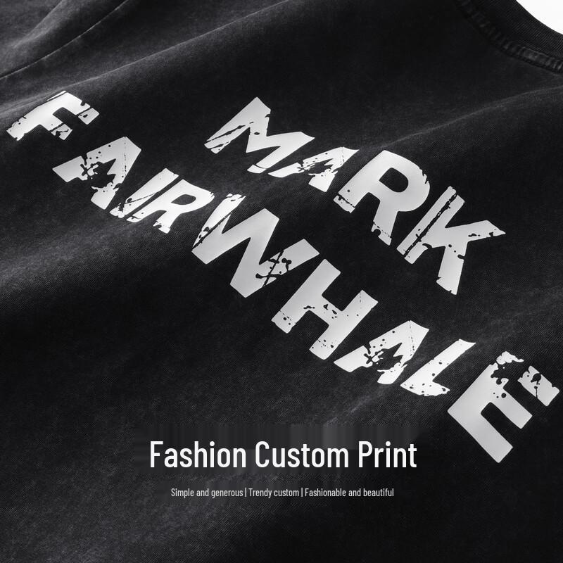 Mark Fairwhale Мужская винтажная хлопковая футболка с круглым вырезом, стирка
