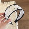 Soft Fabric Mesh Headband Non-Slip Design Wide Headband Versatile Hair Hoop  Travel Use
