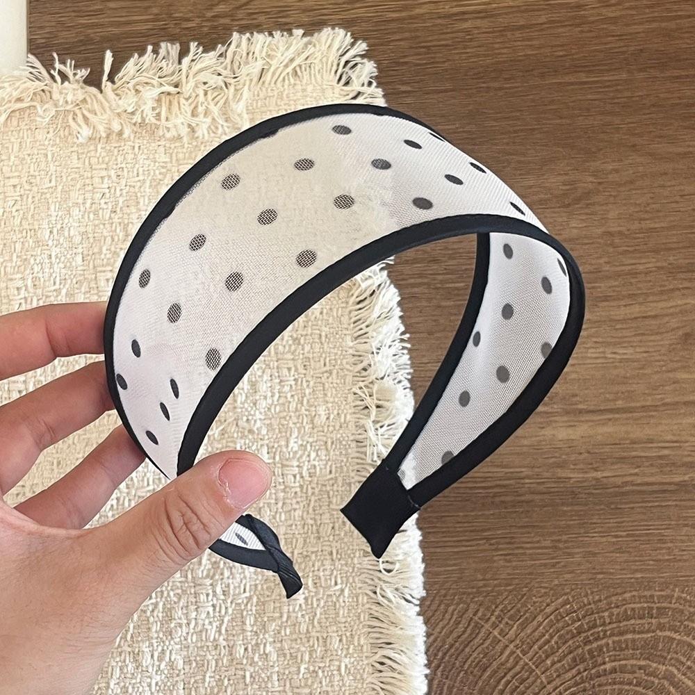 Soft Fabric Mesh Headband Non-Slip Design Wide Headband Versatile Hair Hoop Travel Use