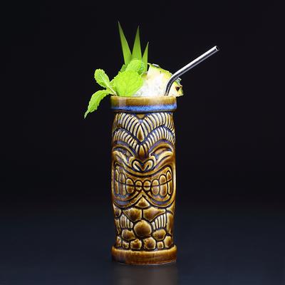 Кружка Island Soldier Tiki, 390 мл, Гавайская тропическая керамика, стакан для вина, специальный бокал для коктейлей, пивные кружки, банка для смузи, напитков
