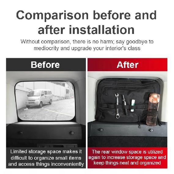 Car Storage Bag For GWM Tank 300 Accessories 2021~2026 Car Modified Tailgate Trunk Side Window Glass Storage Bags Large Capacity