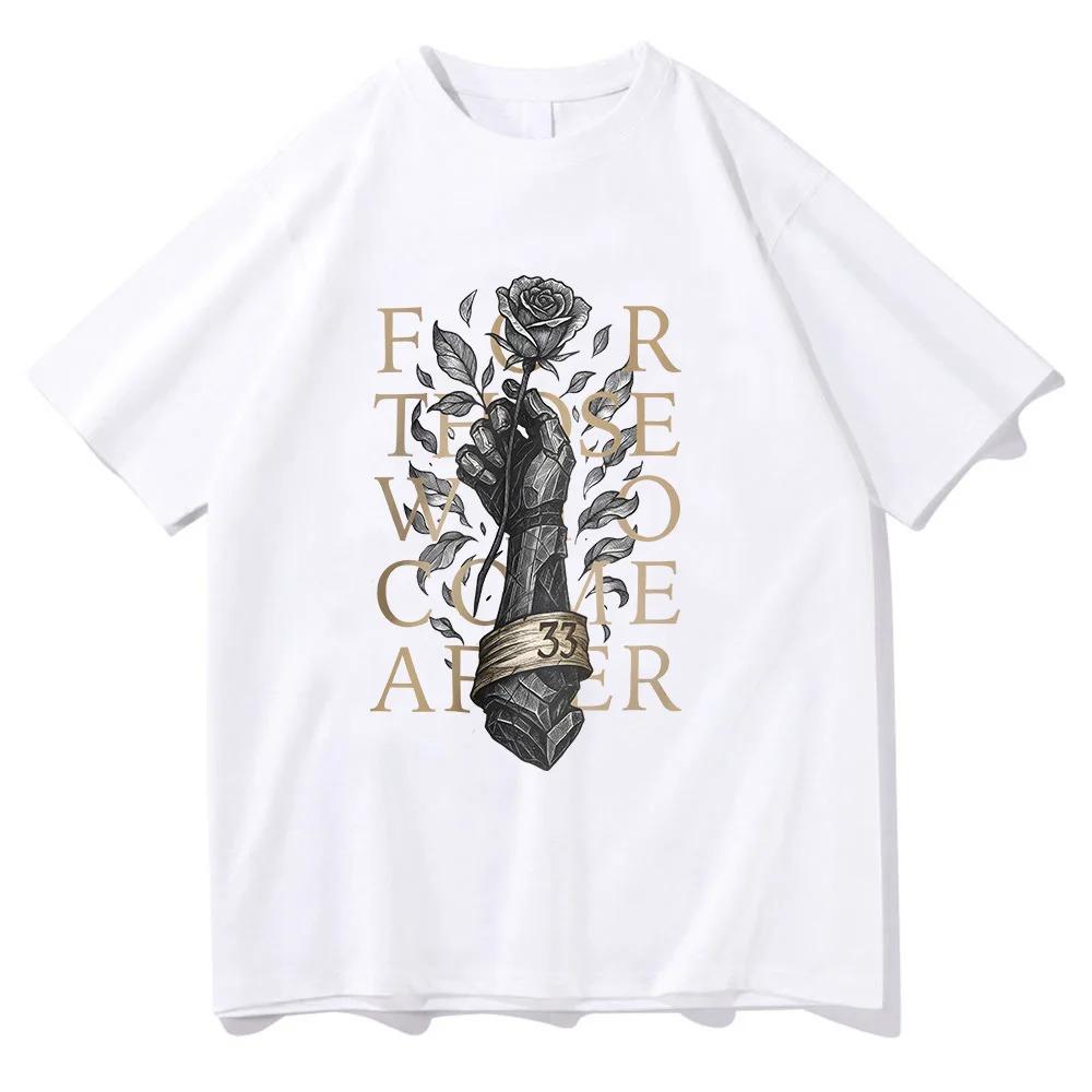 Clair Obscur Epedition 33 Игровая футболка Женская Мужская Модная Футболка с коротким рукавом Expedition 33 Повседневная Хлопковая футболка Ретро Графика Y2K