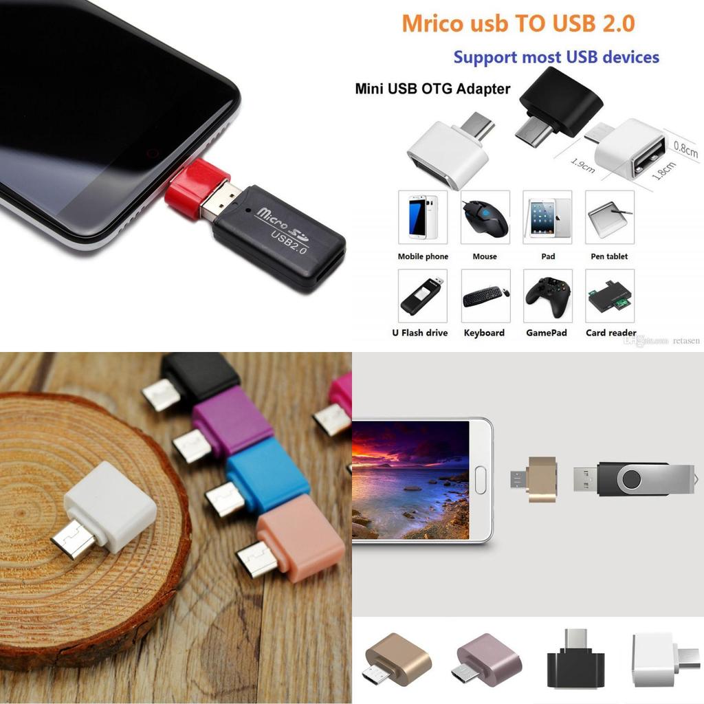 Compact Micro Usb Male To Usb 2.0 Adapter Otg Converter For Android Phone And Tablet