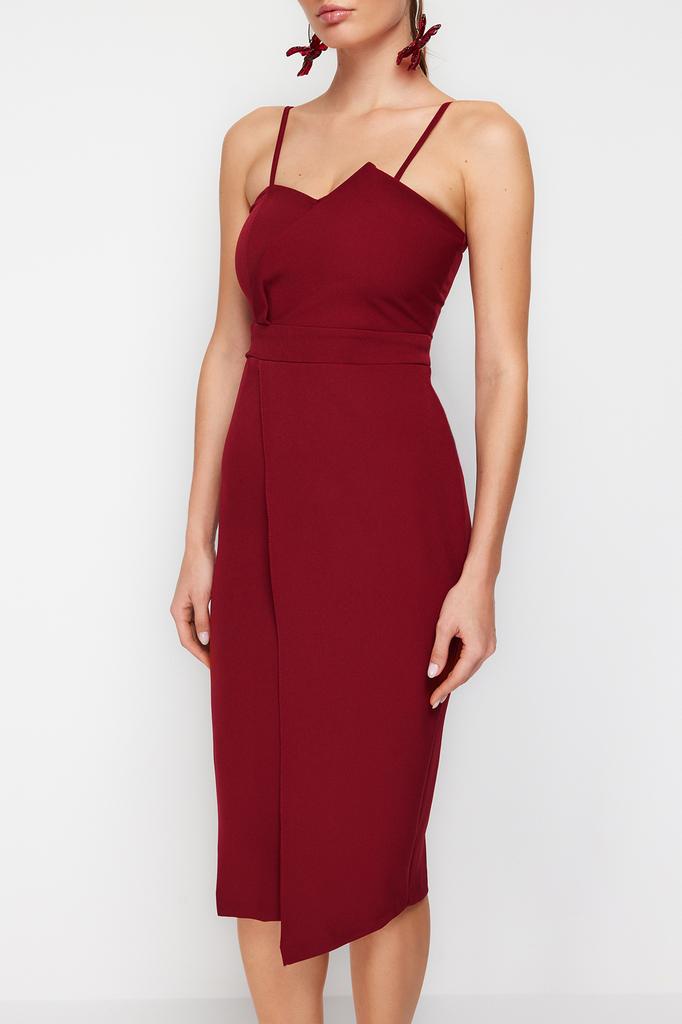 Women's Fashion New Dress Black Double Breasted Woven Evening Dress Evening Dress