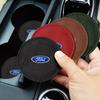 Car Cup Holder Pad PU Leather Slot Non-slip Coaster Mat For Ford Focus Mondeo MK1 MK2 MK4 MK3 Fiesta ST Line Kugo Transit Escape Fusion Explorer