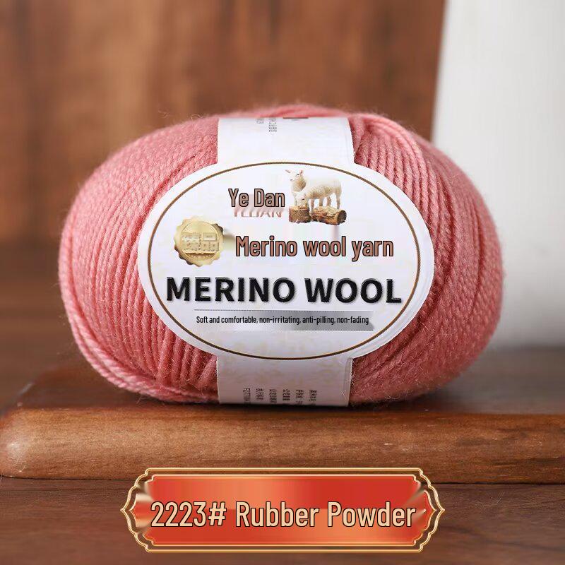 Пряжа из мериносовой шерсти средней толщины ручной вязки для свитеров, шарфов, шапок - 213 Овечья шерсть - 3 нити