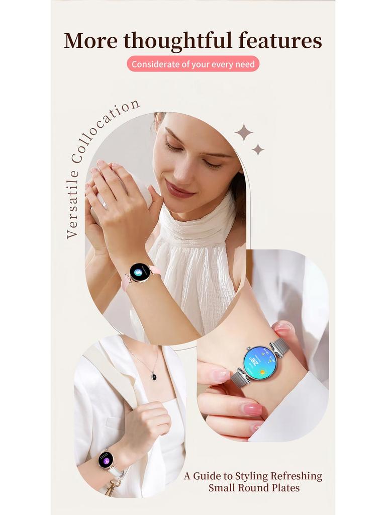 Женские многофункциональные смарт-часы V81: Пульс, Кровяное давление, Звонки по Bluetooth, Спорт, Кислород в крови, Отображение дня.