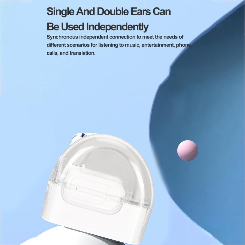 Наушники-переводчики 74 языка 70 акцентов 0,2 с для музыкального звонка Беспроводное устройство-переводчик с приложением для IOS для Android Белый