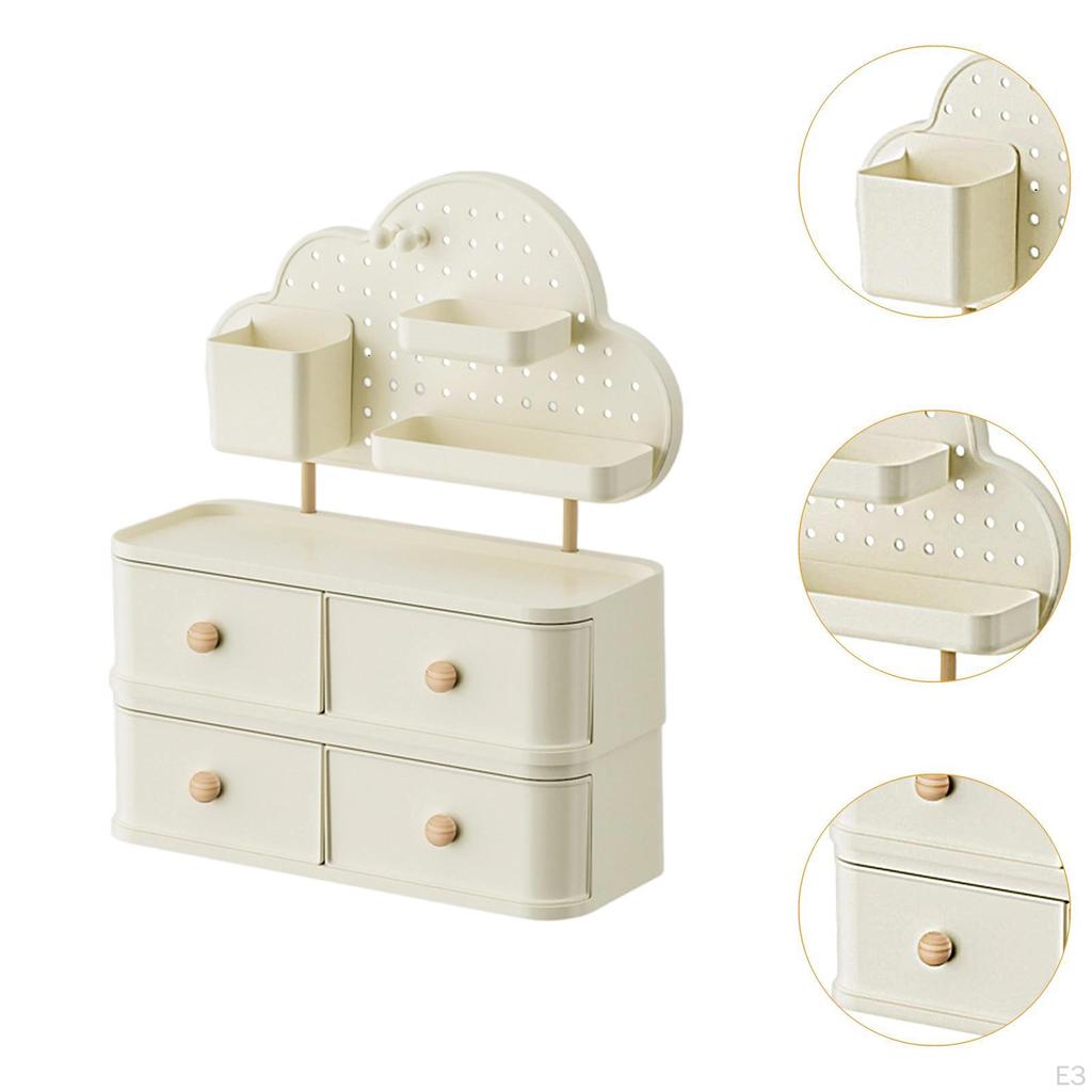 Настольный органайзер для макияжа и канцелярских принадлежностей с перфорированной панелью для дома и офиса