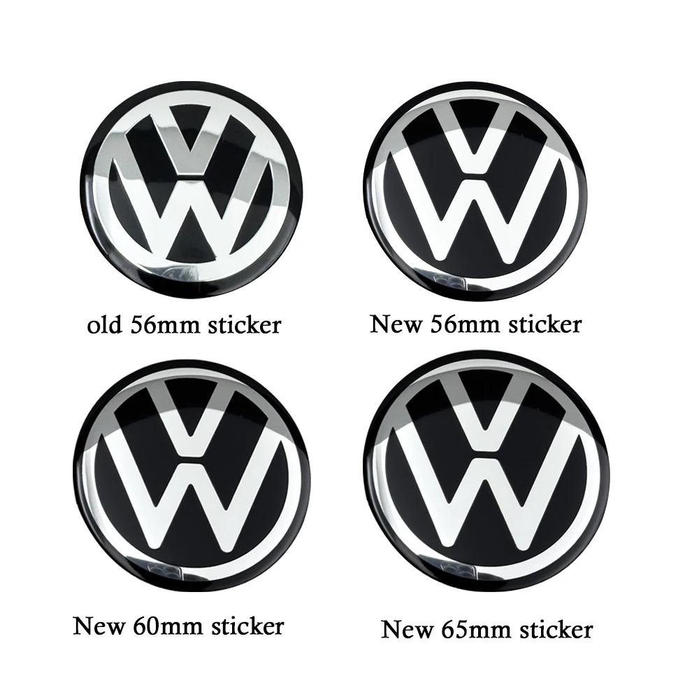 Volkswagen 4pcs 56mm 60mm 65mm Automotive Wheel Hub Center Cover Replacement Parts Suitable for CC Sagitar, Magotan, Jetta Polo ZOPQR1