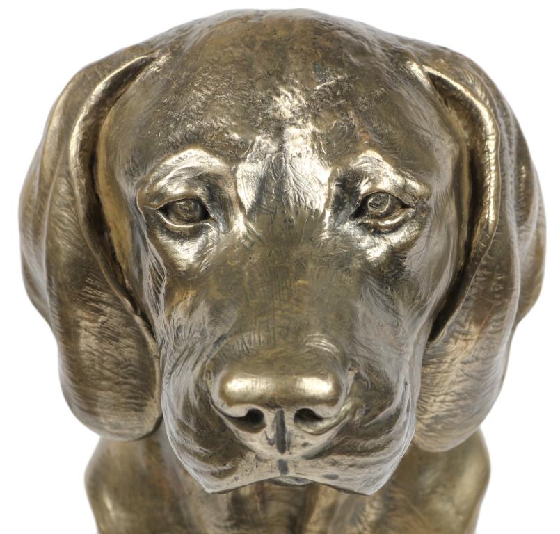 Weimaraner, Grey Ghost - Dog statue, bust on stone base, sculpture, trophy for dog show by Art-Dog brand