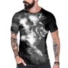 Модная мужская футболка с 3D принтом тигра, повседневная футболка большого размера с круглым вырезом и коротким рукавом, летние уличные топы в стиле хип-хоп с животными, футболки