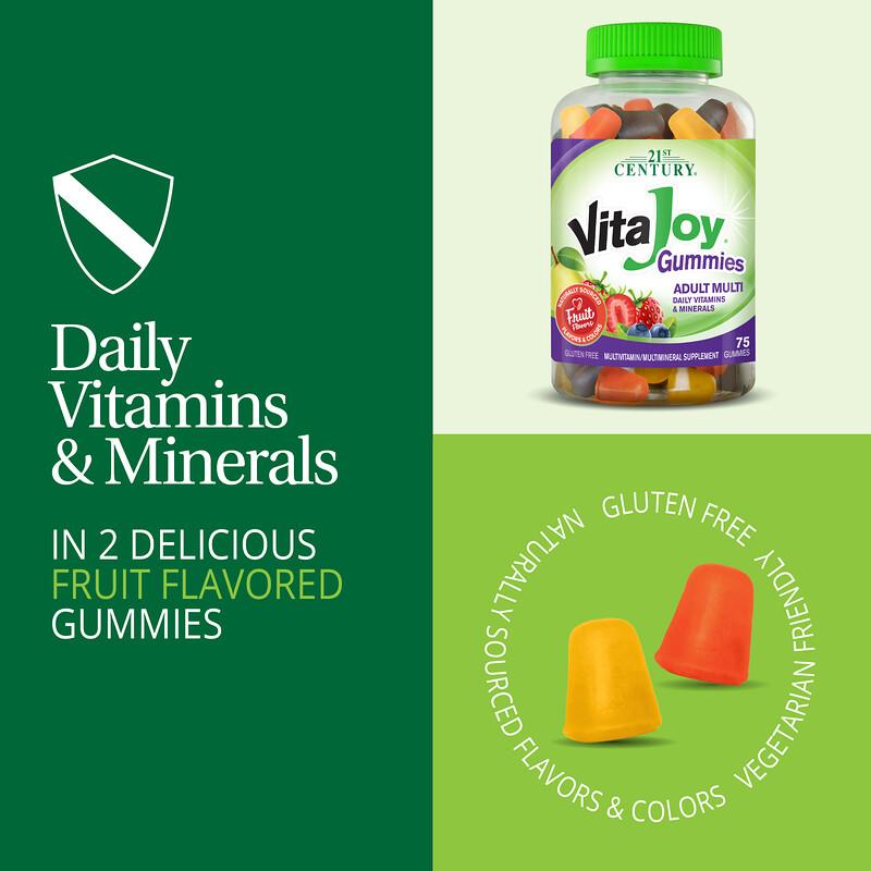 VitaJoy® Adult Multi Gummies, Fruit, 120 Gummies
