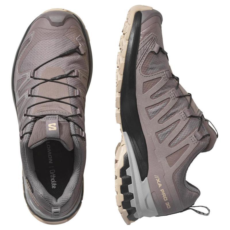 SALOMON XA Pro 3D V9 Нескользящие Износостойкие Низкие Кроссовки для Хайкинга Женские Серые Черные L47744500