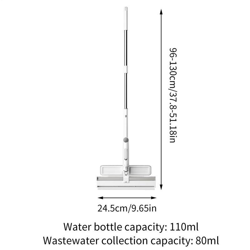 Window Cleaner Telescopic Shower Squeegee For Shower Walls Professional Scraper With Large-Capacity Water Bottle For Car Window