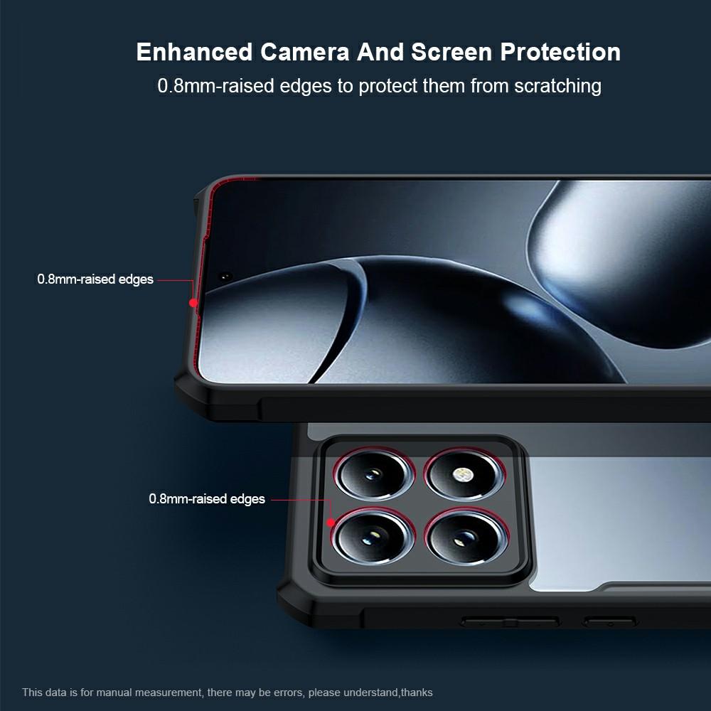 XUNDD For Xiaomi 14T Pro Case Drop-proof TPU+Acrylic Clear Back Phone Cover