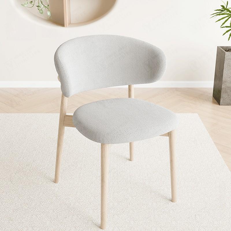 C Shaped Split Arc Chair Cover Stretch Curved Back Dining Chair Slipcover Dustproof Seat Protector Home Decor