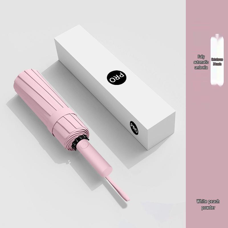 Мужской большой ветрозащитный складной зонт: Усиленный, Прочный, Двойного назначения для Солнца и Дождя