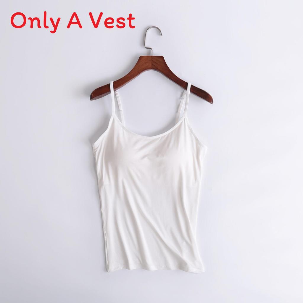 Moisturewicking Modal Camisole With Builtin Bra For Yoga And Fitness