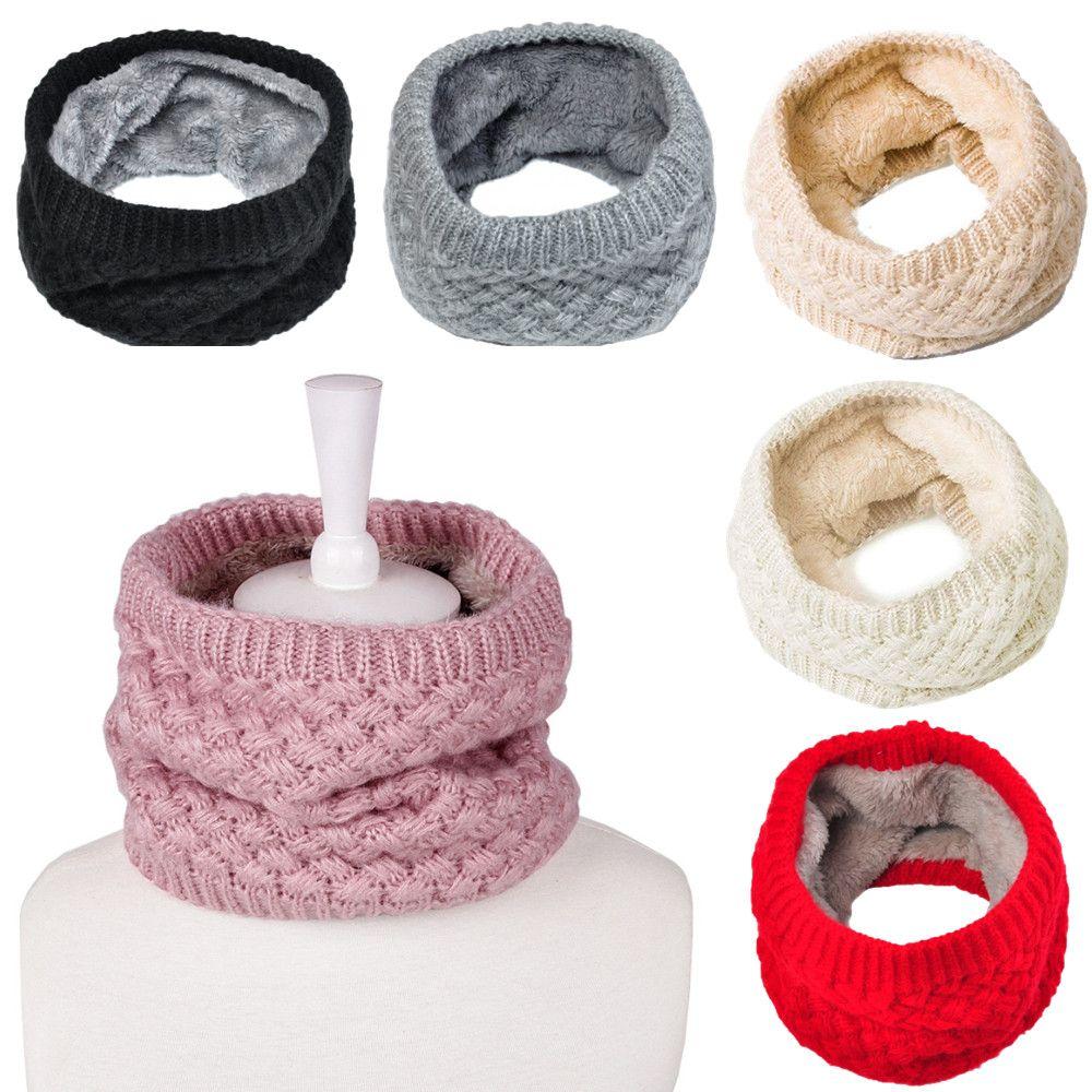 Men Women Thick Neck Gaiters Soft Neckerchief Knitted Scarf Snood Neck Warmer Autumn Winter Thermal
