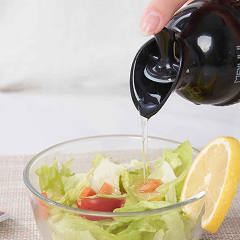 Dressing Container, Prevent Leakage Oil Dressing Shaker Easy To Operate 200ml With Lid For Kitchen