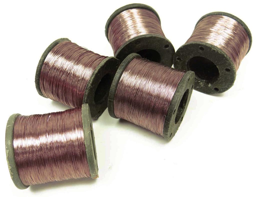 Лот из 5 шт. Полиамидная катушка, стегальная машина, металлик, оранжевый