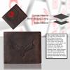 Мужской кожаный кошелек Zeus Vintage Bi-Fold, 6 отделений для карт