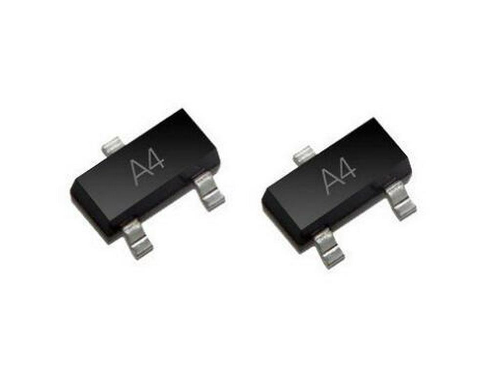 SMD High-Speed BAV70 Diode SOT-23 A4 Screen-Printed Electronic Component Switch.
