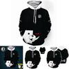 Anime Monokuma Danganronpa Cosplay Hoodie Sweaters Unisex Casual Sweatshirt Coat