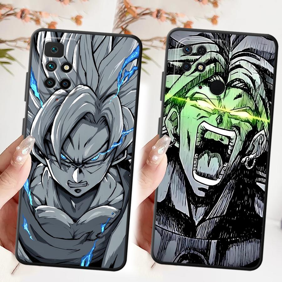 Чехол для телефона Xiaomi Redmi A1 A2 Plus A4 K40 K80 Pro 9 12C 10 A5 13C A3 14C с рисунком из аниме D-Dragon Ball Сон Гоку, Черный Мягкий