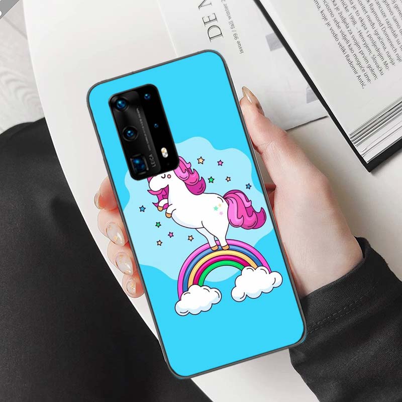 Unicorn Flamingo Phone Case For Huawei Mate 40 30 20 Pro 10 Pro Huawei P50 P40 P30 Lite P20 P10 Lite Cover