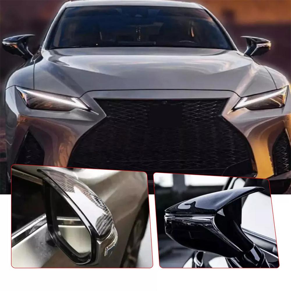 Накладки на зеркала в стиле M с текстурой под карбон для Lexus IS350 2021-2025
