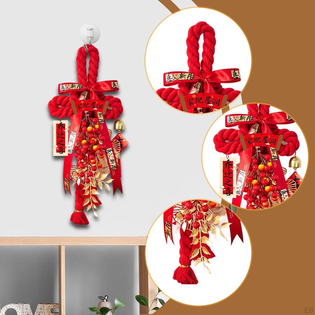 Подвеска «Китайский узел» Годовые украшения Украшение Красное подвесное украшение для