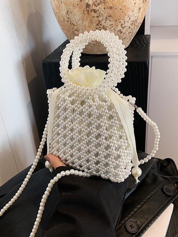 Новая жемчужная женская сумка ручной работы с отделкой из бисера, модная женская сумка-мессенджер с подиумной отделкой, легкая роскошная фактурная сумка для мобильного телефона