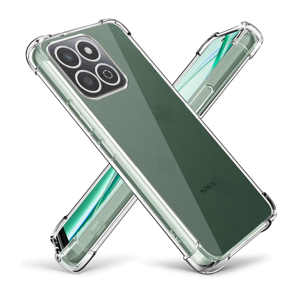Чехол для Honor 200 Smart Case с прозрачной ударопрочной подушкой безопасности TPU силиконовый мягкий бампер для телефона Honor X7C X 7C защитная задняя крышка Shell